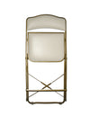 Fritz Folding Chair with Gold Frame 19" Dining Height
