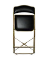 Fritz Folding Chair with Gold Frame 19" Dining Height