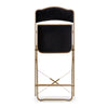 Fritz Folding Chair with Gold Frame 19" Dining Height