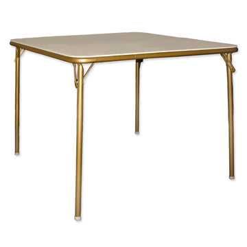Fritz Bridge Folding Table with Gold Frame