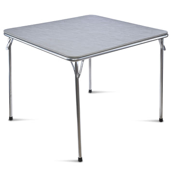 Fritz Bridge Folding Table with Silver Frame