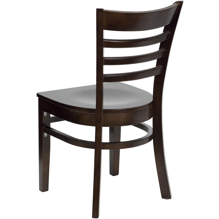 Diana Ladder Back Chair With Wood Seat Wood Seating